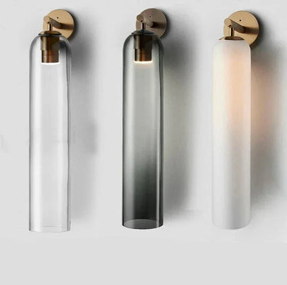 Moroccan Title: Sleek Glass Wall Sconce
