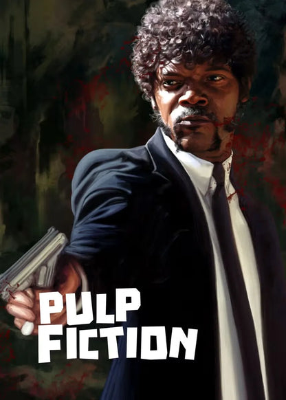 Movie Pulp Fiction Canvas Wall Art - black / 20x30cm No Frame - Posters
