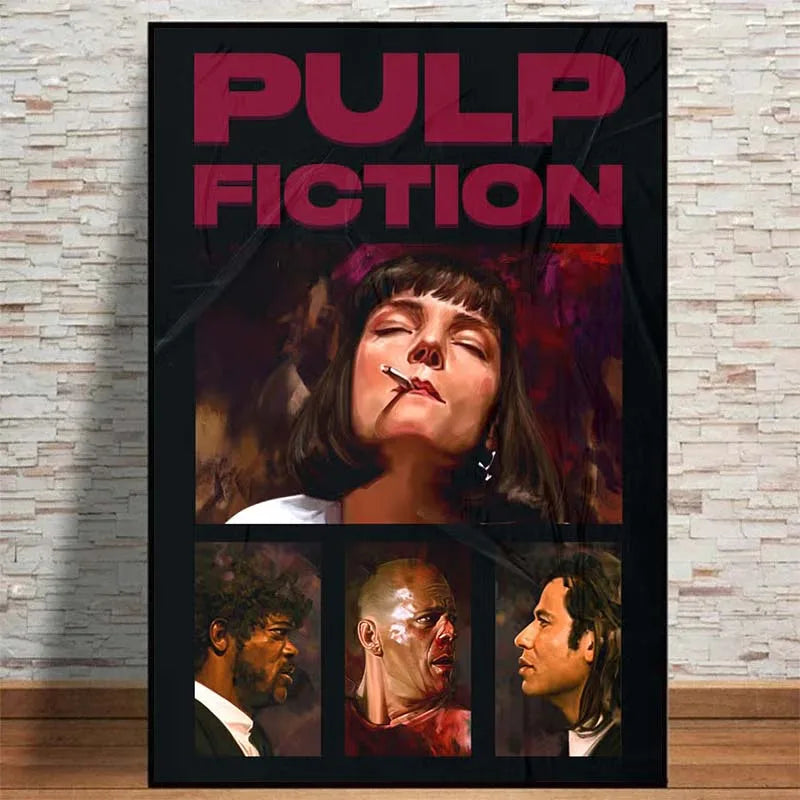 Movie Pulp Fiction Canvas Wall Art - Posters