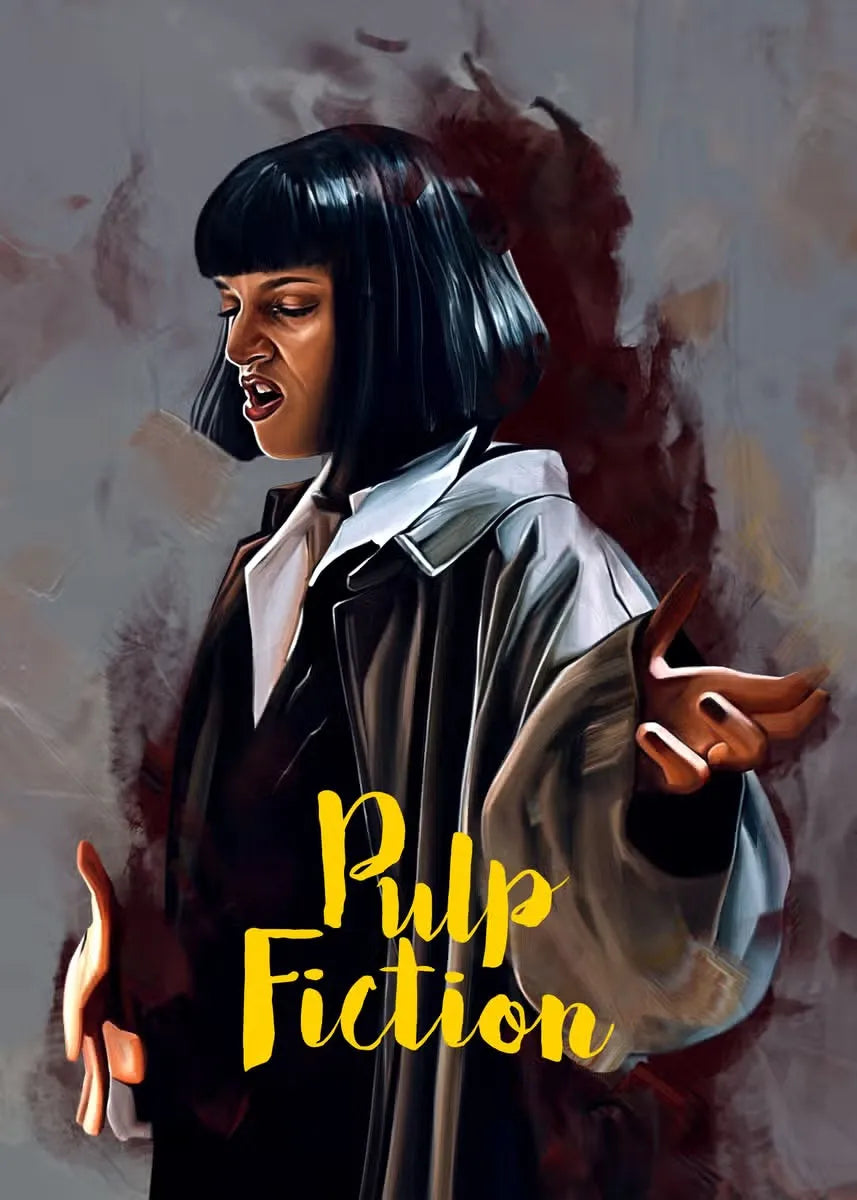 Movie Pulp Fiction Canvas Wall Art - MULTI / 20x30cm No Frame - Posters