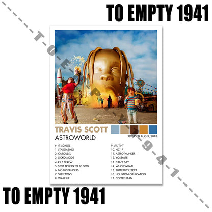 Music Album Covers Poster Set - 70X100cm Unframed / 2 - Posters