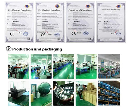 Four official compliance certificates for decorbites™ nordic comet chandelier glass ball elegant home décor compliance
