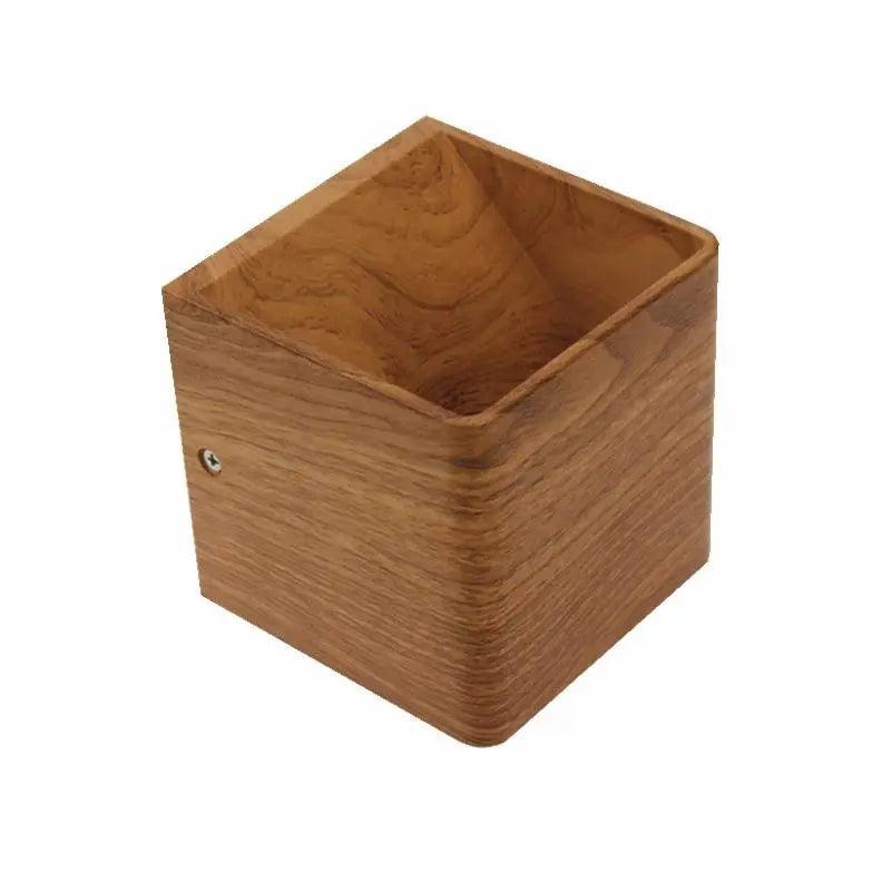 Nordic Faux Wooden Wall Light for Bedroom - Polymer