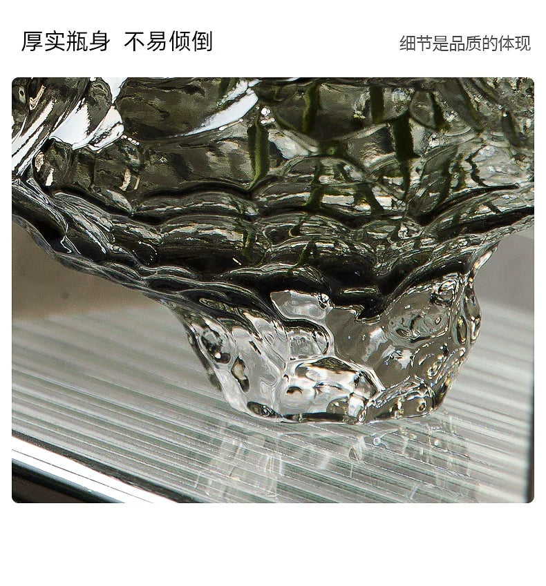 Nordic Frosting Glass Vase - Modern Home Decor - Vase