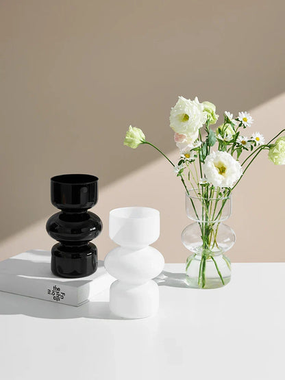 Nordic Glass Flower Vase Home Decor - Vase