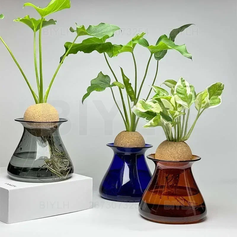 Nordic Glass Vase for Home Decor - Small Transparent Vase - Vase