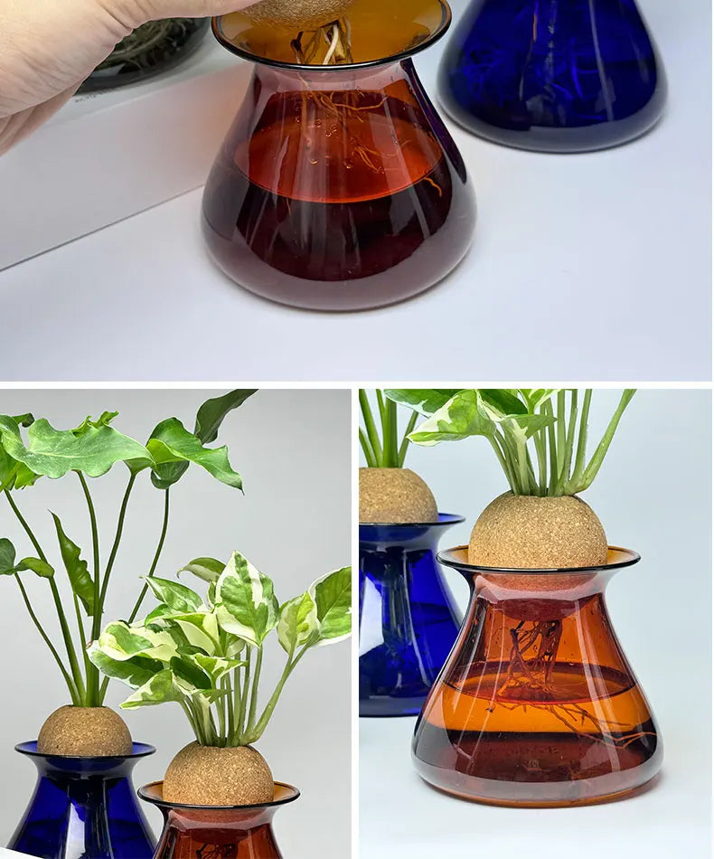 Nordic Glass Vase for Home Decor - Small Transparent Vase - Vase