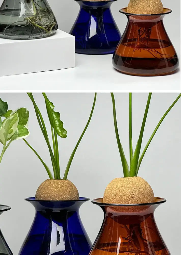 Nordic Glass Vase for Home Decor - Small Transparent Vase - Vase