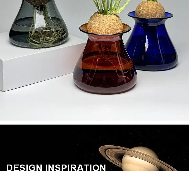 Nordic Glass Vase for Home Decor - Small Transparent Vase - Vase