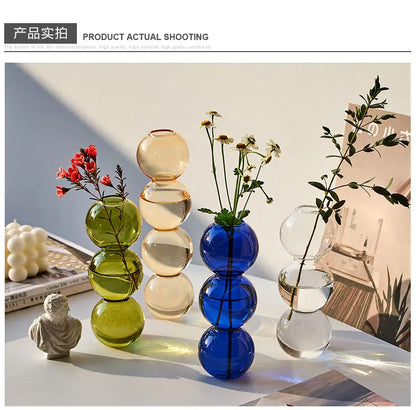 Nordic Glass Vase - Home Decoration Gift - Vase
