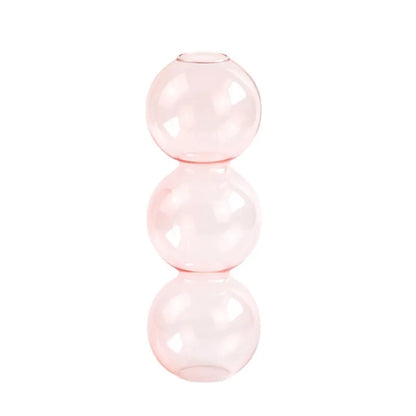 Nordic Glass Vase - Home Decoration Gift - Pink-S - Vase