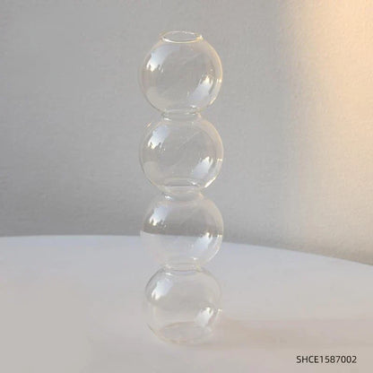 Nordic Glass Vase - Home Decoration Gift - Clear-L - Vase
