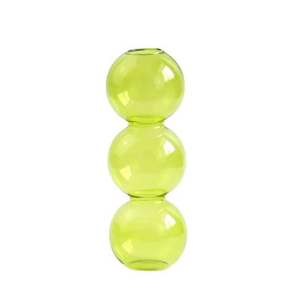Nordic Glass Vase - Home Decoration Gift - Green-S - Vase