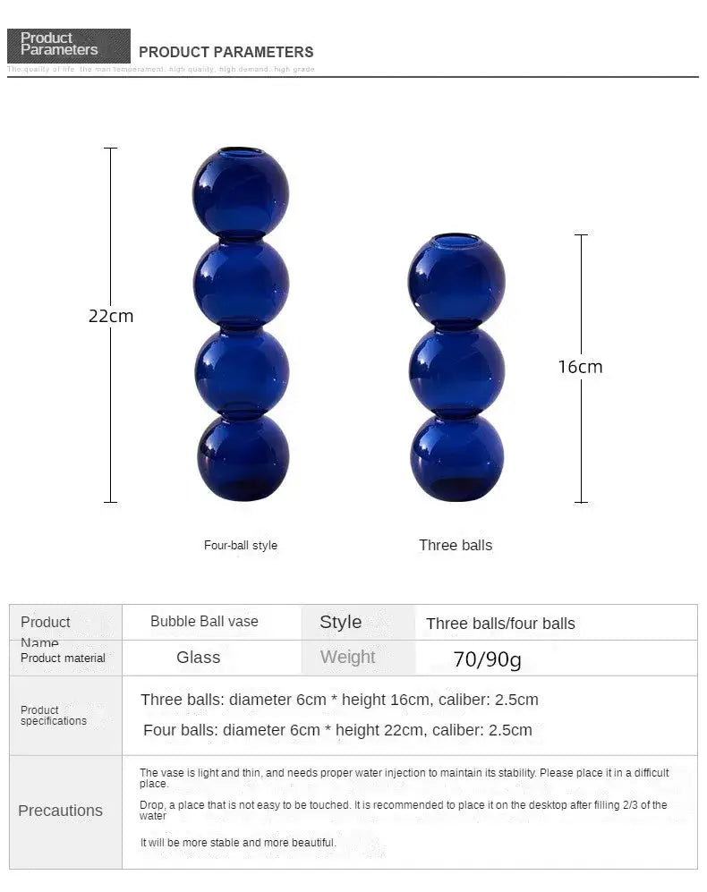 Nordic Glass Vase - Home Decoration Gift - Vase