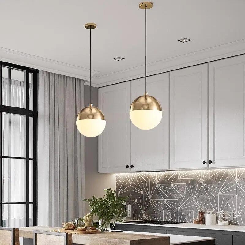Nordic Industrial Kitchen Pendant Lighting - Gold