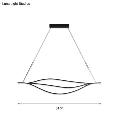 Modern black led lightbulb pendant light with sleek curved wire and minimalist rectangular ceiling mount by decorbites