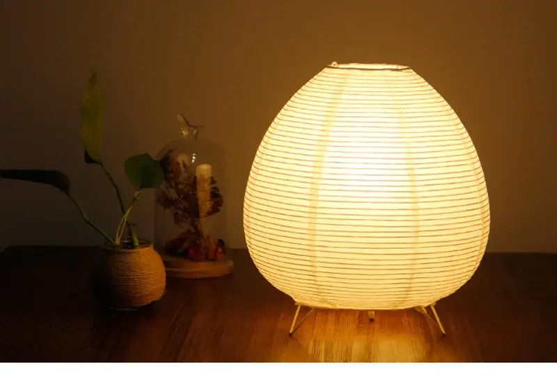 Warmly glowing DecorBites™ Nordic LED table lamp with soft diffused light and delicate vertical ridges for interior lighting