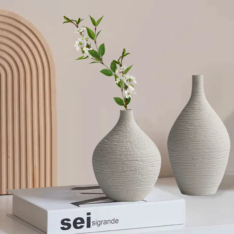 DecorBites™ Nordic Luxury Ceramic Vase for Home Décor