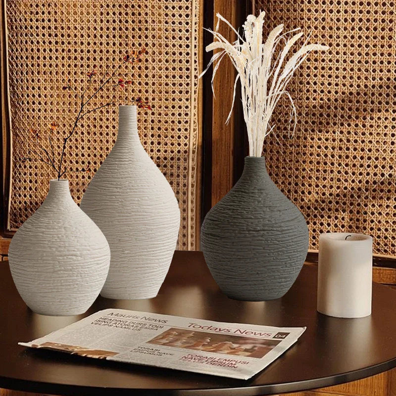 DecorBites™ Nordic Luxury Ceramic Vase for Home Décor
