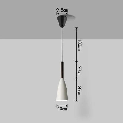 Nordic Minimalist Kitchen Island Lighting - 1 Head White / White Light Bulb