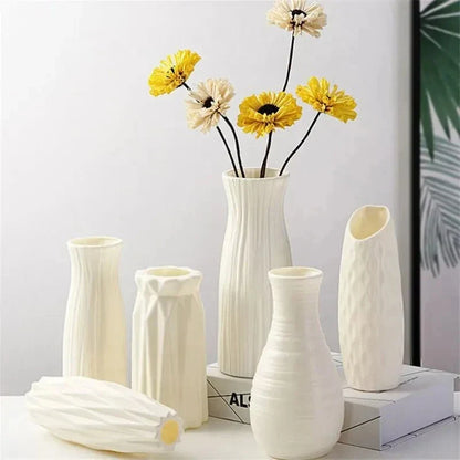Nordic Plastic Vase for Modern Home Decor - Vase