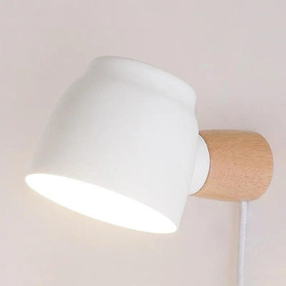 Nordic Plug in Wall Sconce - White