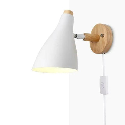 Nordic Plug In Wood Wall Sconce - US Plug