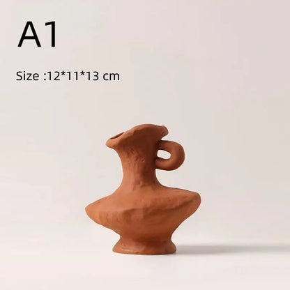 Nordic Style Ceramic Flower Pot - White - A1 / CHINA - Vase