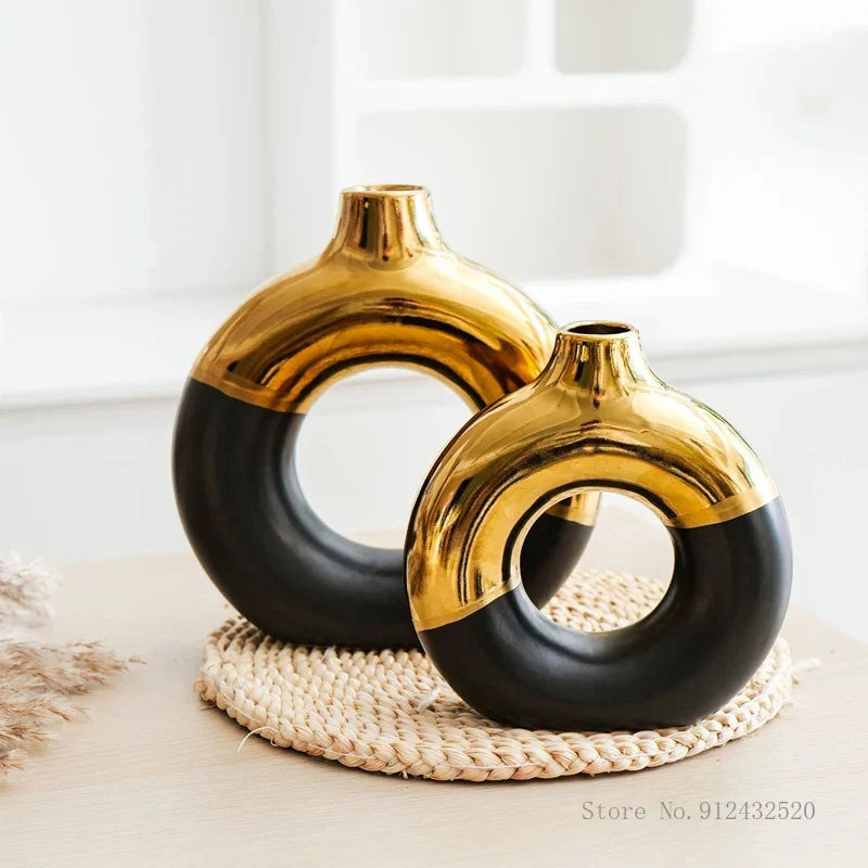 Nordic Style Circle Vase for Flower Arrangement - Vase