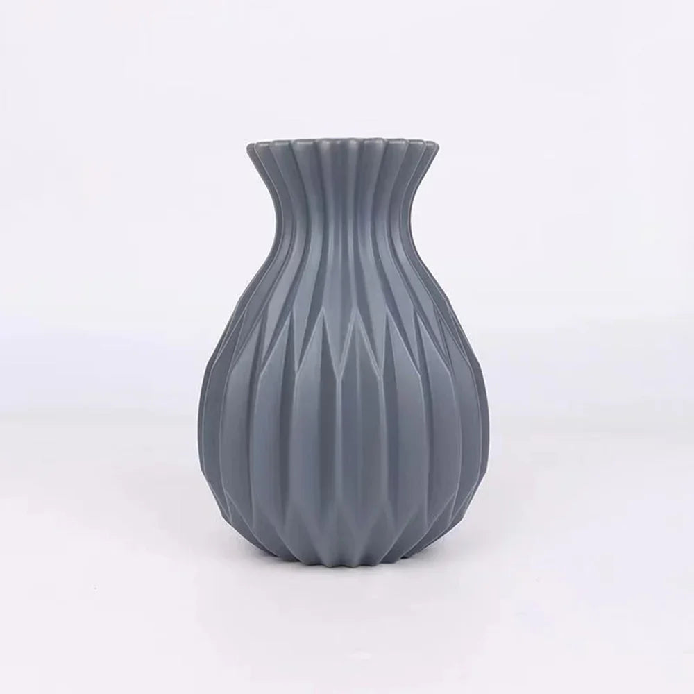 DecorBites™ Nordic Style Plastic Flower Vase for Home Decor