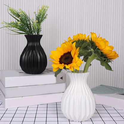 Nordic Style Plastic Flower Vase for Home Decor - Vase