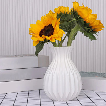 Nordic Style Plastic Flower Vase for Home Decor - Vase