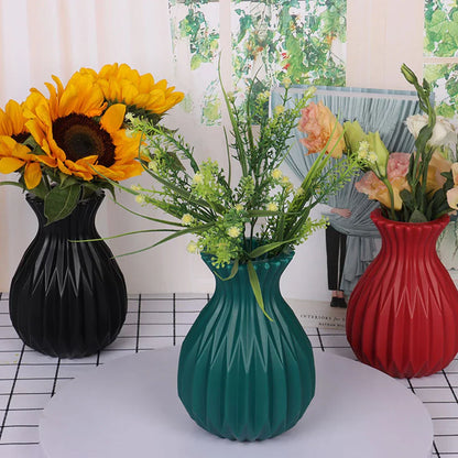 Nordic Style Plastic Flower Vase for Home Decor - Vase