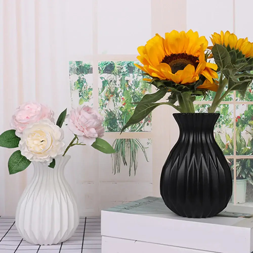 Nordic Style Plastic Flower Vase for Home Decor - Vase