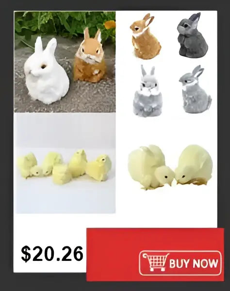 White ceramic bunny figurine with smooth finish and rounded features paired with decorbites nordic style plastic flower vase