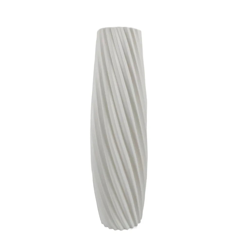 Nordic style Plastic Flower Vase - Home Decor - white-1 - Vase