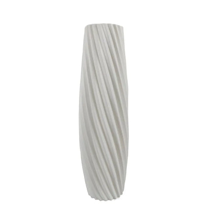 Nordic style Plastic Flower Vase - Home Decor - white-1 - Vase