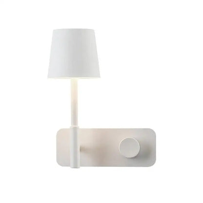 Decorbites™ nordic wall lights featuring a minimalist white wall-mounted lamp with a cylindrical shade and modern design