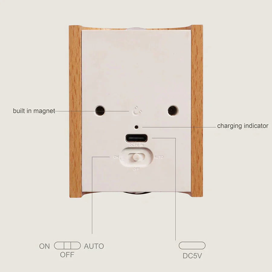 Odin Motion Sensor Battery Operated Wall Sconce