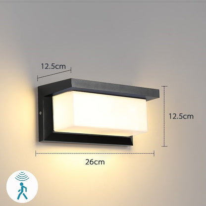 Outdoor Motion Activated LED Porch Light - Model A / White 6000K / With Motion Sensor