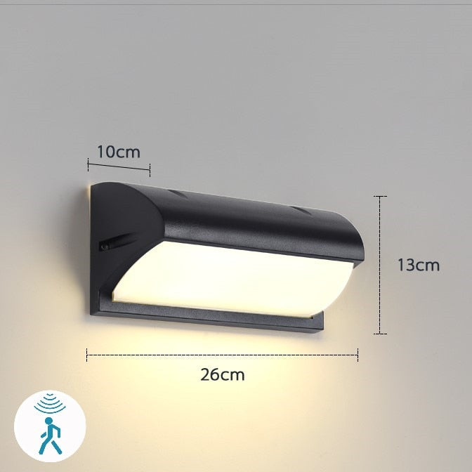 Outdoor Motion Activated LED Porch Light - Model B / Warm 3000K / With Motion Sensor