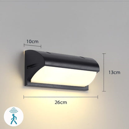 Outdoor Motion Activated LED Porch Light - Model B / Warm 3000K / With Motion Sensor