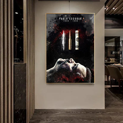 Pablo Escobar Drug Lord Canvas Wall Art - Posters