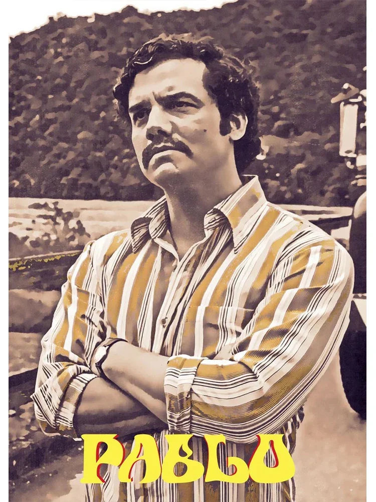 Pablo Escobar Drug Lord Canvas Wall Art - X / 20x30cm No Frame - Posters