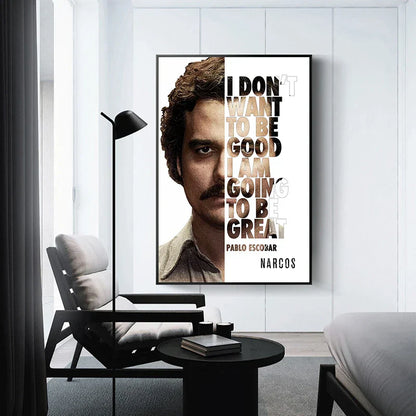 Pablo Escobar Drug Lord Canvas Wall Art - Posters