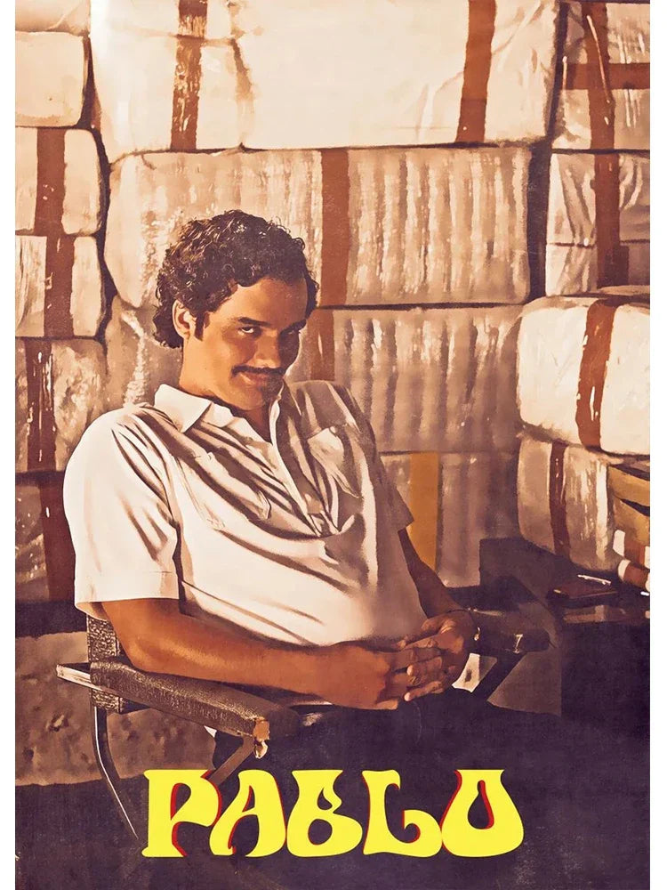 Pablo Escobar Drug Lord Canvas Wall Art - W / 20x30cm No Frame - Posters