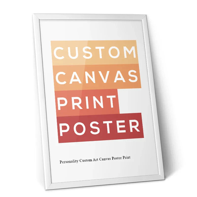Personalized Custom Canvas Wall Art Print - Posters
