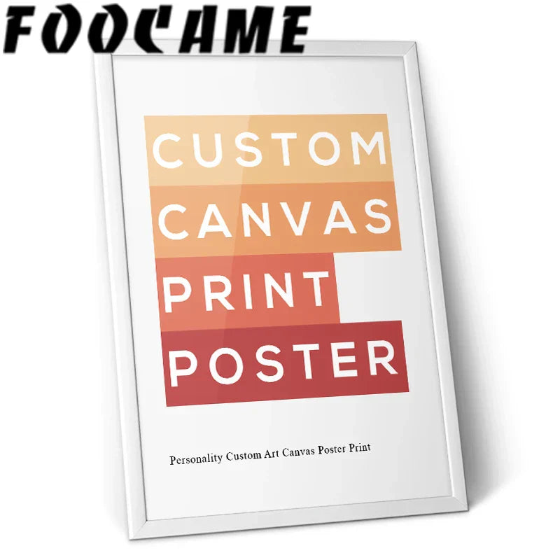 Personalized Custom Canvas Wall Art Print - Posters
