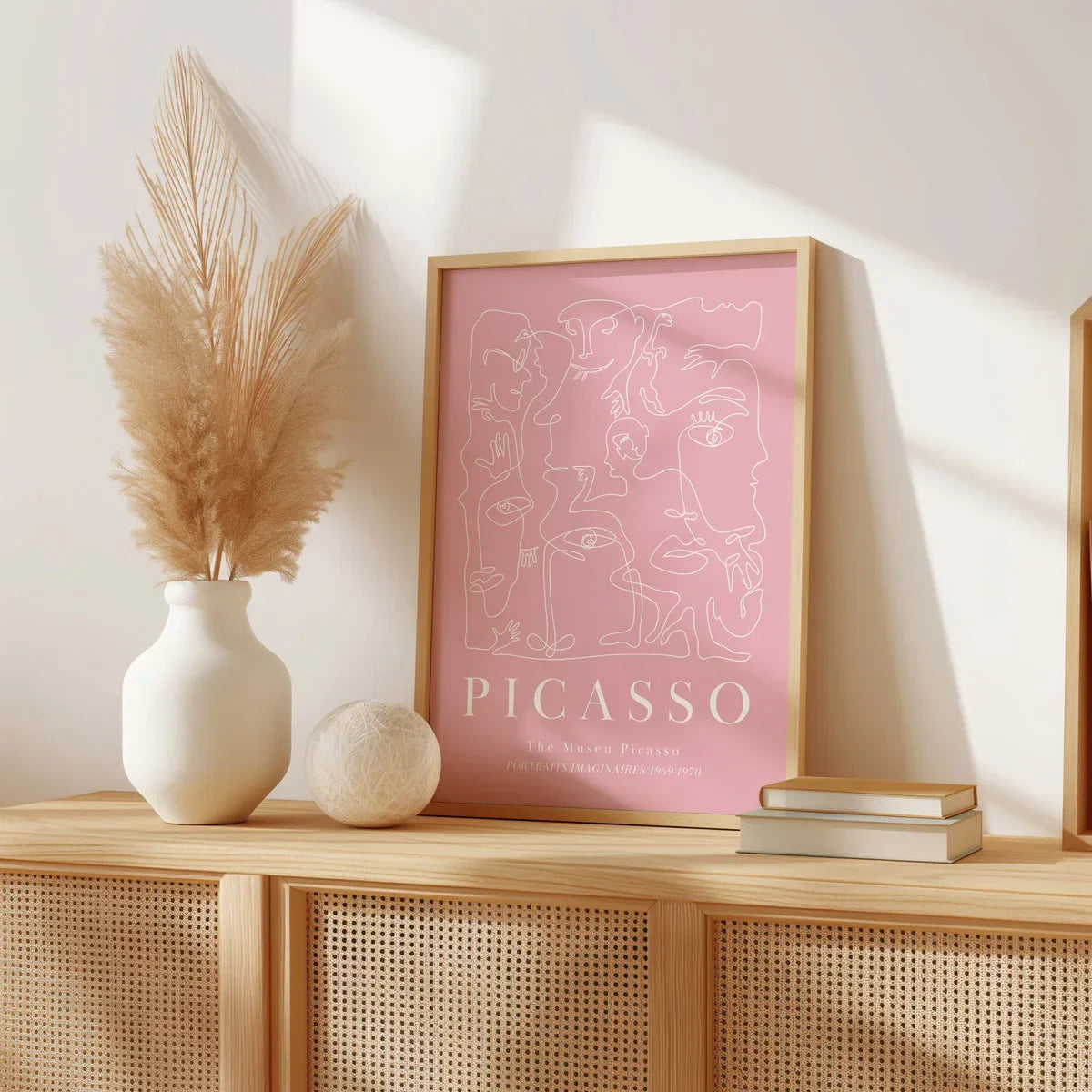 Pink Abstract Sage Wall Art Set - Posters