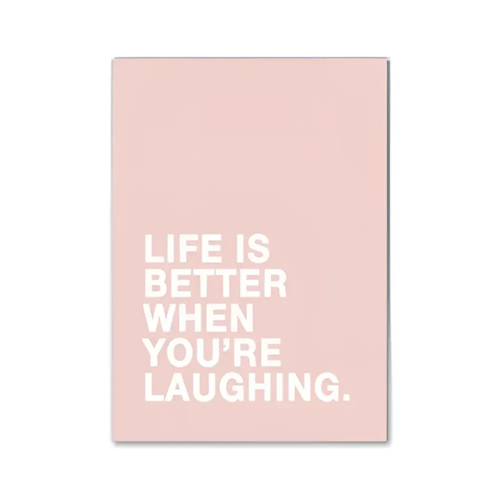 Pink aesthetic modern wall art by DecorBites featuring white text for girls bedroom decor